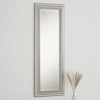 Three Posts Burdick Glass Framed Wall Mounted Accent Mirror in Champagne Champagne 44.5cm H x 128.5cm W