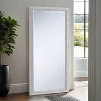 Yearn Distressed White Framed Wall Mirror 166.5x75cm