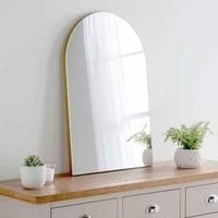 Yearn Mirrors Yearn Minimal Arch Mirror Gold 75 X 50cm