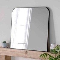 Yearn Mirrors Yearn Minimal Mantle Mirror Black 100X100Cm