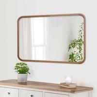 Yearn Mirrors Yearn Solid Oak Curved Framed Wall Mirror 120X80Cm
