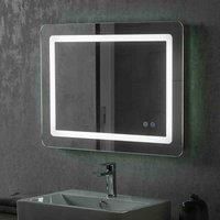 Yearn Mirrors Yearn Led Curved Landscape Bathroom Mirror With Anti-fog 80 w x60Cm h