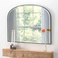 Yearn Mirrors Yearn Simplicity Mantle Mirror Black Bevelled 92x71cm