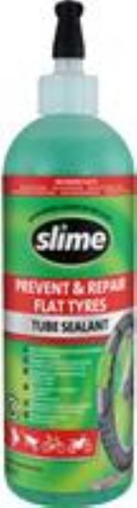 Slime Cycling 10026 Bike Tube Puncture Sealant, Prevent and Repair, Suitable for All Bicycles, Non-Toxic, Eco-Friendly, 473 mL (16oz) Bottle, Green, One Size