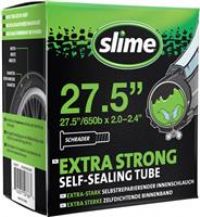 Slime 30077 Bike Inner Tube with Slime Puncture Sealant, Self Sealing, Prevent and Repair, Schrader Valve, 50/60-584mm (27.5 (650b) x 2.0-2.4)
