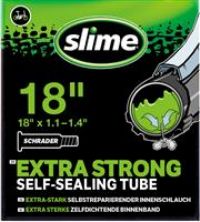 Slime 30095 Bike Inner Tube with Slime Puncture Sealant, Self Sealing, Prevent and Repair, Schrader Valve 18 x 1.1-1.4, Black
