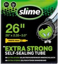 Slime 30097 Bike Inner Tube with Slime Puncture Sealant, Self Sealing, Prevent and Repair, Presta Valve 26 x 2.35-3.0, Black