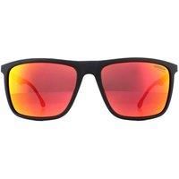 CARRERA Sunglasses  Black Red with Carbon Fibre/ Red Mirror Lenses 8032/S 003