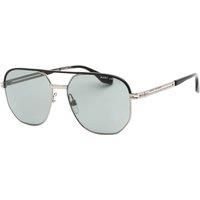 Marc Jacobs Ruthenium/Black Geometric Pilot Sunglasses - MARC469S 085K QT