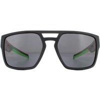 Rectangle Matte Black Grey Sunglasses
