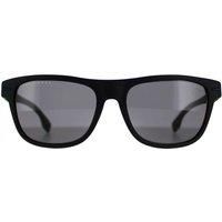 Rectangle Matte Black Blue Grey Polarized BOSS 1322/S