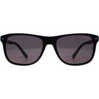 Rectangle Matte Black Grey Polarized BR 1004/S