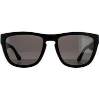 Tommy Hilfiger Men's Square Matte Black Grey Polarized Sunglasses