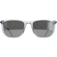 Hugo Boss Men's Rectangle Crystal Silver Flash HG 1204/S in Clear