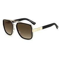 Dsquared D2 0060/s Sunglasses, RHL/HA Gold Black, 58
