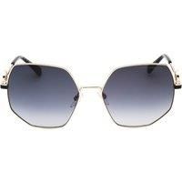MARC JACOBS MARC 730/S RHL 9O Sunglasses Gold Black Frame Gray Lenses 59mm