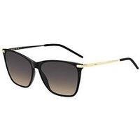 Boss 1661/S Sunglasses Women Black Gold 58mm New 100% Authentic