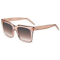 NEW AND AUTHENTIC  BOSS 1656/S  3 5J  TRANSPARENT PINK  54  21  145