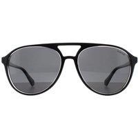 POLAROID PLD 4162/S Sunglasses, Black Crystal, 56