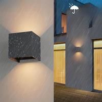 Minimalist Outdoor Wall Lamp 6W 12W IP65 Waterproof Balcony Lamp Courtyard Entrance Wall Washing