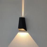 Outdoor Waterproof LED Wall Lamp Modern and Simple Nordic Black Villa Courtyard Garden Corridor