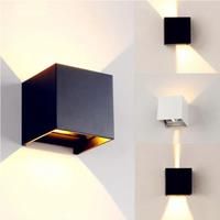 6W 12W Waterproof AC85-265V Surface Mounted LED Wall Light Modern Nordic Luminaire Indoor Wall Lamps