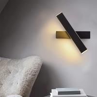 Modern Wall Sconce LED Indoor Decorative Wall Light Fixture 360 Rotation Strip Wall Lamp for