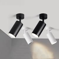 SUNMEIYI Surface Mounted 360 Rotatable White Black LED Ceiling Lights GU10 Bulb Replaceable Wall