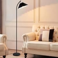 Nordic Modern Floor Lamps with Pleated Lampshade Scandinavian Standing Lamp for Living Room Bedroom