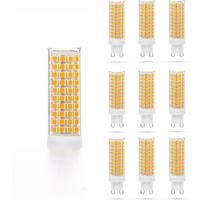 10pcs G9 LED Lamp AC100V265V 10W No Flicker 76LEDS SMD2835 Ceramics Chandeliers Light Lighting For