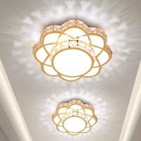 SUNMEIYI Modern Led Crystal Ceiling Lamp Flower Gold Kitchen Ceiling Lights Aisle Corridor Stairs Plafonnier Lustre Luminaire
