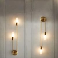 Nordic Luxury Wall Lamp Living Room Modern Minimalist LED Black gold Creative TV Background Wall