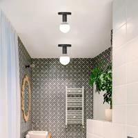 E27 Bulb Black Ceiling Light Creative Minimalist Balcony Foyer Hallway Light Retro Industrial
