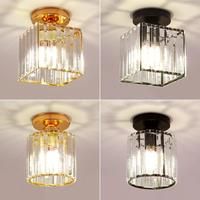 Crystal Ceiling Light Corridor Channel Ceiling Lamp Luxur Balcony Aisle Lamp Home Foyer Track Light