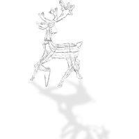 Christmas Led Standing Reindeer Rope Light Ornament