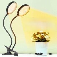 LED Plant Grow Light Full Spectrum USB Vegs Growth Fill Lamp 360Adjustable Gooseneck Dimmable