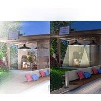 1/2 Heads LED Solar Pendant Lights Indoor Outdoor Shed Solar Powered Lamps Courtyard Garden Porch