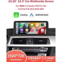 10.25'' 1920*720 Wireless Carplay Android Auto Multimedia Display For BMW 3 4 Series F30 F31 F32 F33 F34 F36 NBT Touch Screen