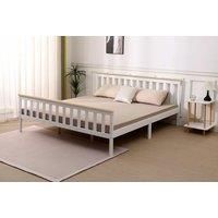 White Wood Shaker Wooden Bed Frame - 5 Sizes!