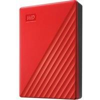 WD My Passport Portable Hard Drive  4 TB, Red