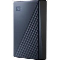 WD 5 TB My Passport Ultra, Portable Hard Drive with Password Protection and Auto Backup Software, USB-C ready - Blue - Works with PC, Xbox and PS4