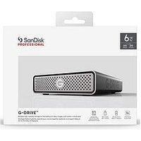 SanDisk Professional G-DRIVE 6TB Enterprise-Class Desktop Hard Drive, up to 250MB/s USB-C (5Gbps), USB 3.2 Gen 1