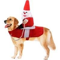 Santa Or Knight Christmas-Themed Pet Costume - 4 Sizes