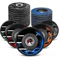 SHALL 24Pack Flap Disc wheels for angle grinder 115mm T29 & T27 Angle Grinder Abrasive Sanding Disc