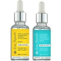 Hyaluronic acid Squalane Hydro Boost active serum 30ml + Triple Elasticity Ashwaganda Vitamin C Powerful Active Serum 30ml