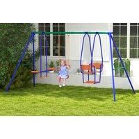 Children'S Outdoor Three-In-One Playtime Swing Set
