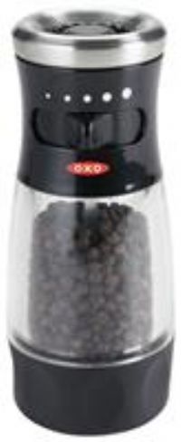 OXO Softworks Pepper Grinder Black and Silver