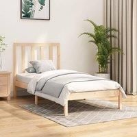 Bed Frame Solid Wood Pine 90x190 cm Single