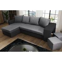Corner Sofa Bed - Grey & Black Options