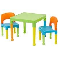 Children's Multi-Coloured Table & 2 Chairs Set